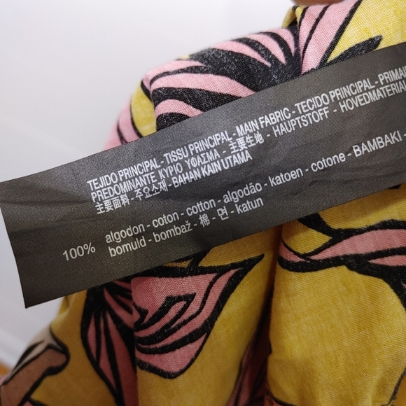 ZARA floral ruffle one shoulder bodysuit S - Picture 11 of 16